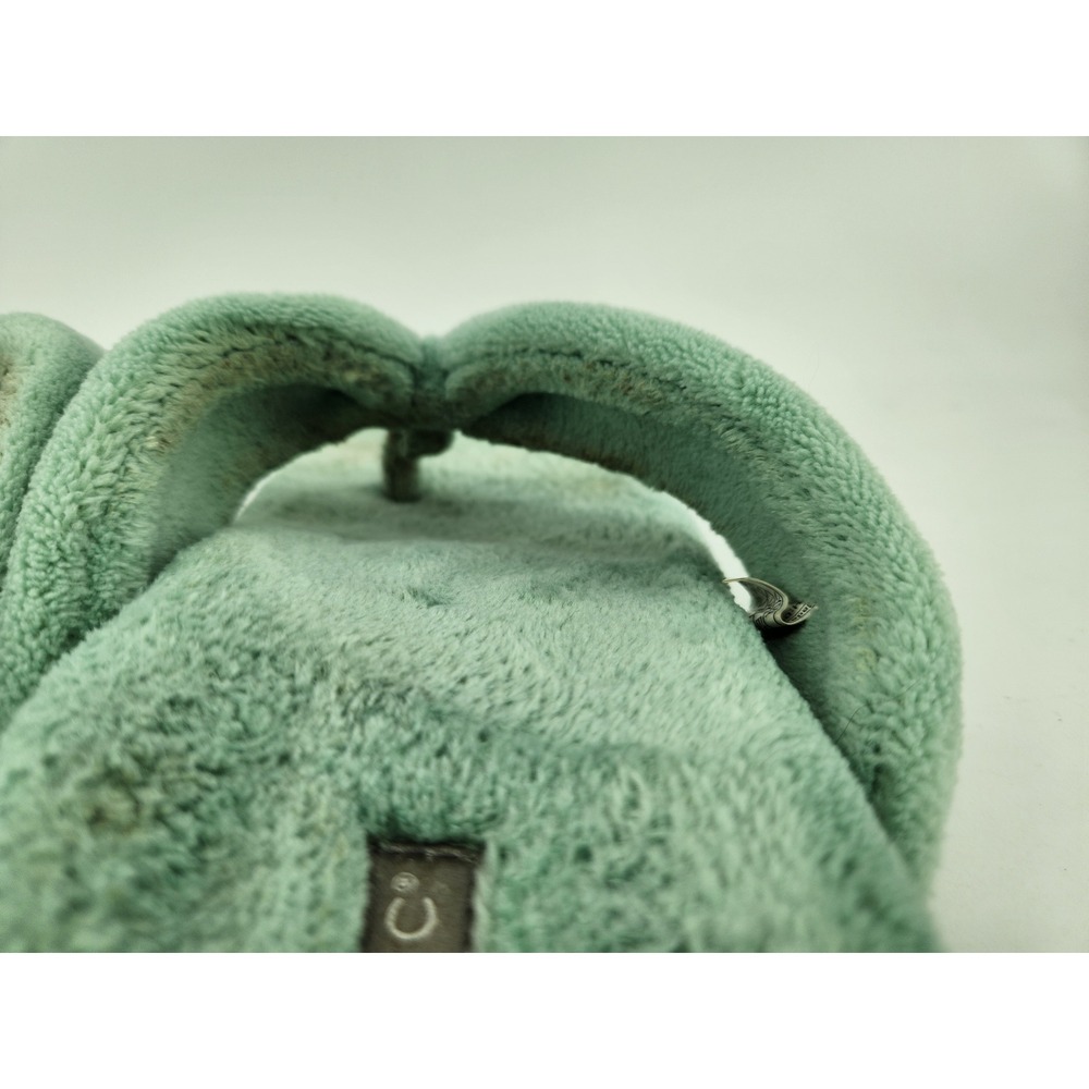 Vionic Lydia Slippers Womens 8 Sage Green Plush Thong Flip Flop Orthopedic - Picture 7 of 12